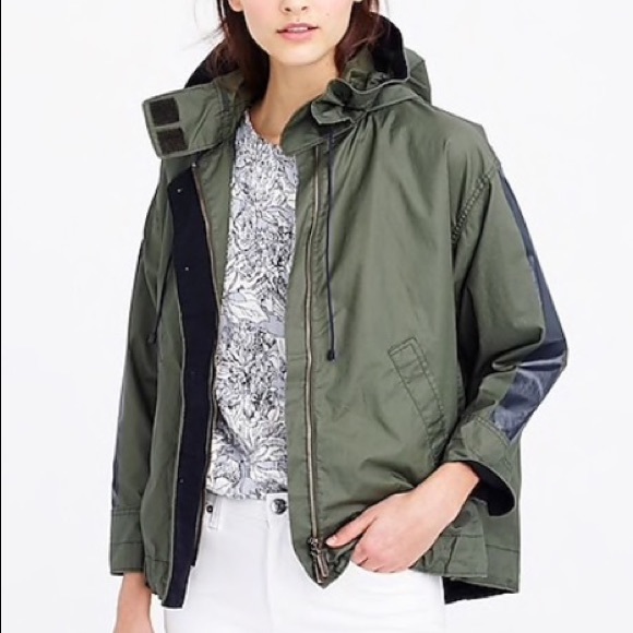 J. Crew Jackets & Blazers - J.Crew Green Cinched Swing Jacket